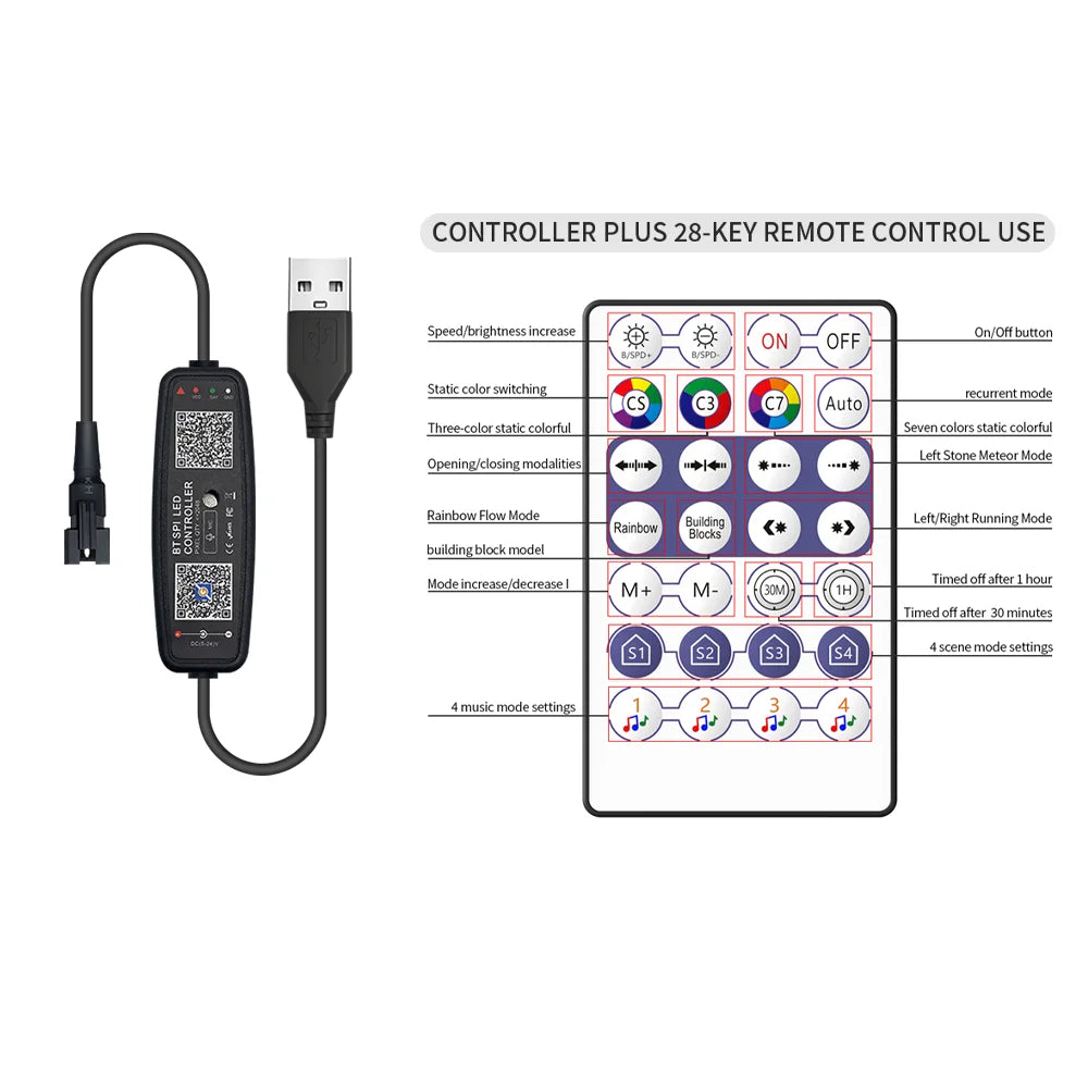 WS2812B Lights Christmas Ball Bubble WS2812 30/60leds/m Addressable led light striping Fairy Lantern lights decorations outdoor