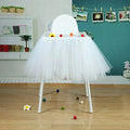 Tutu Chair Skirt Mesh Chair Skirt Children's Table Chair Skirt Party Decorative Chair Skirt Baby Birthday Party Decoration