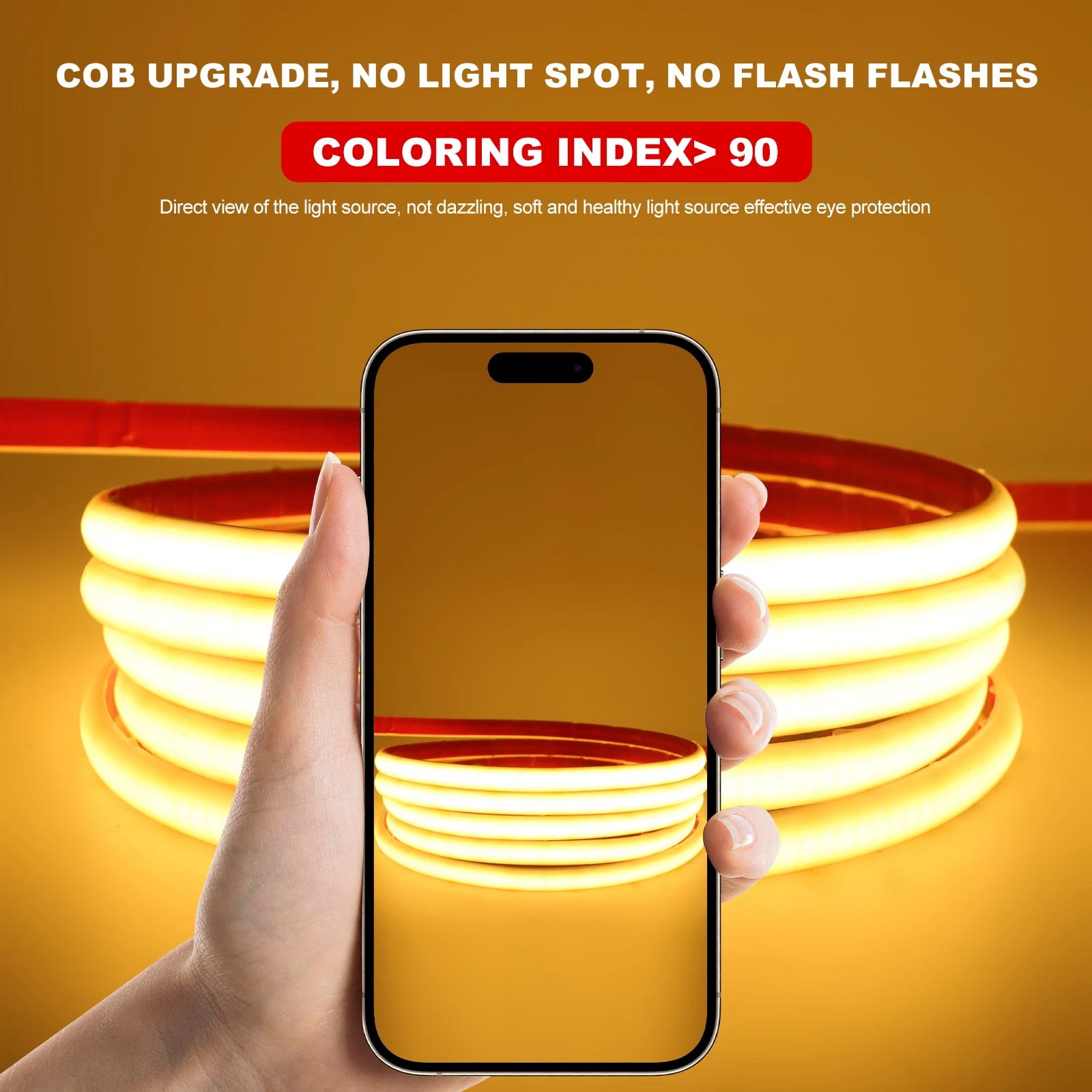 IP68 Waterproof COB LED Strip Light DC 12V 24V 320LEDs/m Red Blue Green White Linear Flexible Neon Lights for Room Garden Decor