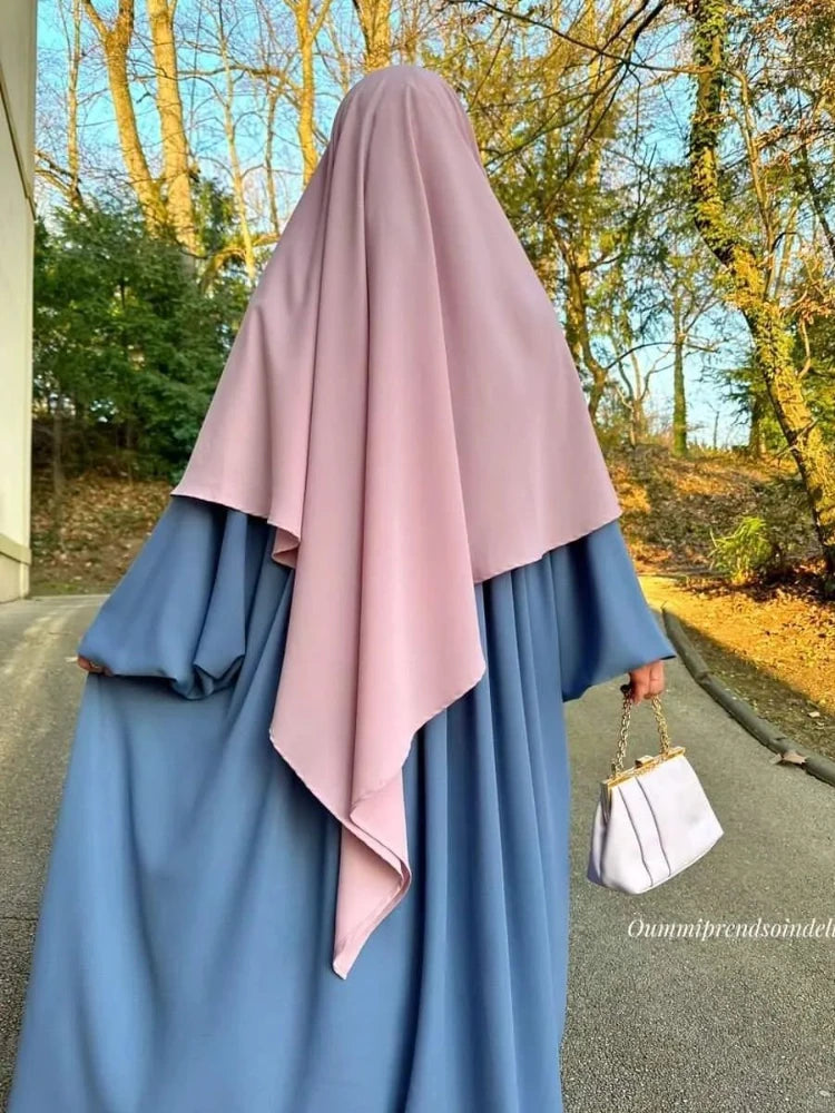 Eid Prayer Garment Hijab Long Khimar Ramdan Muslim Long Headcarf Women One Piece Jubha Islamic Hijabs Musulman Dejellab 2026