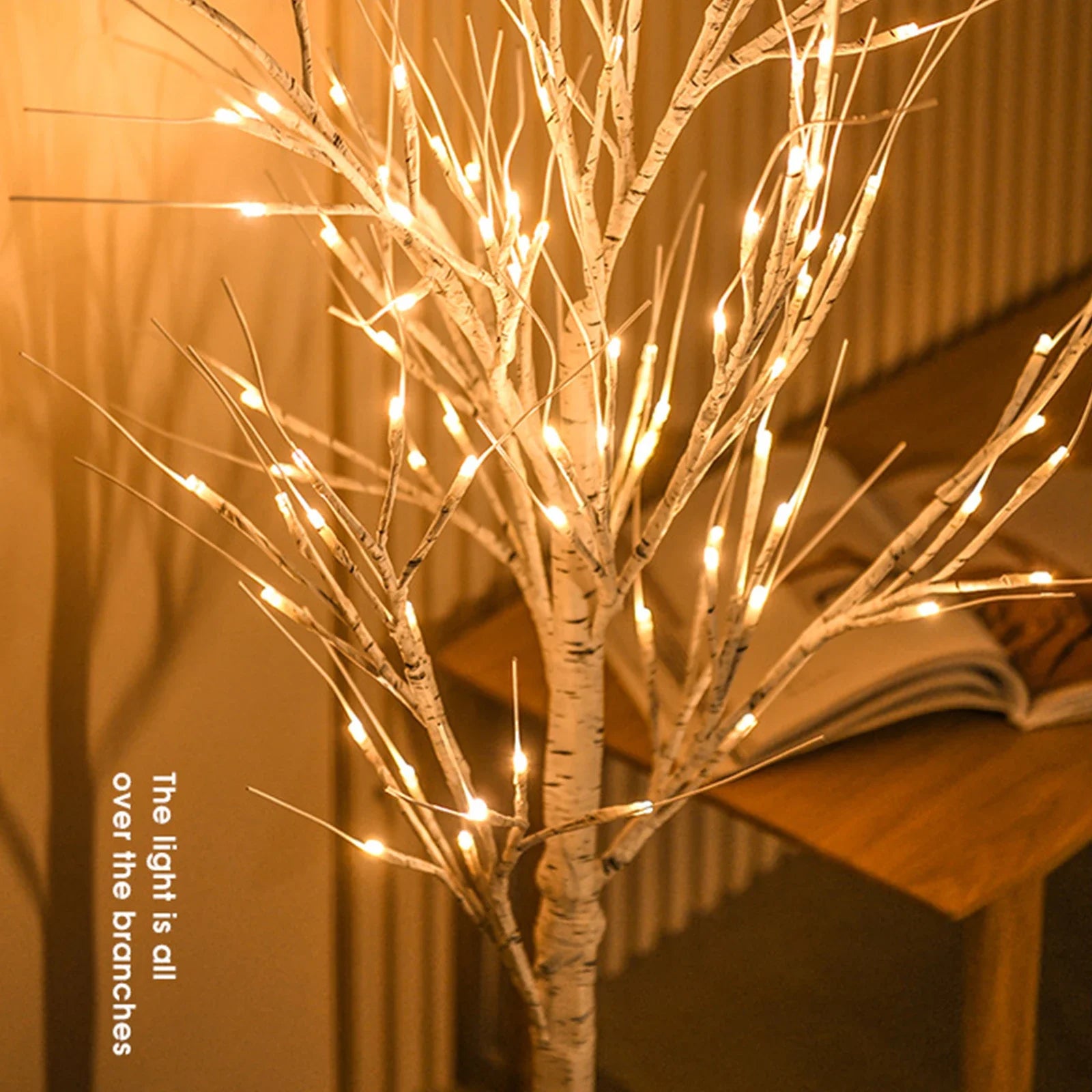 Artificial Birch Tree Warm White LED Light – 4ft / 5ft / 6ft Home & Festival Decoration