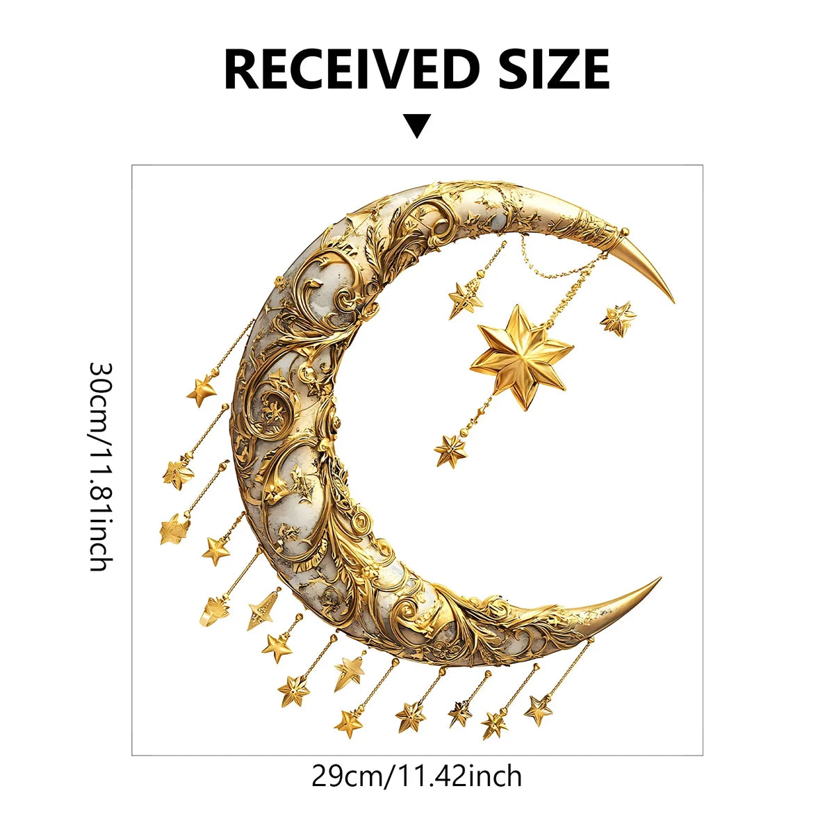 1Pcs Eid Mubarak Wall Stickers Ramadan Kareem Moon Star Lantern Window Decal Decorations for Home Muslim Islamic Wall Sticker