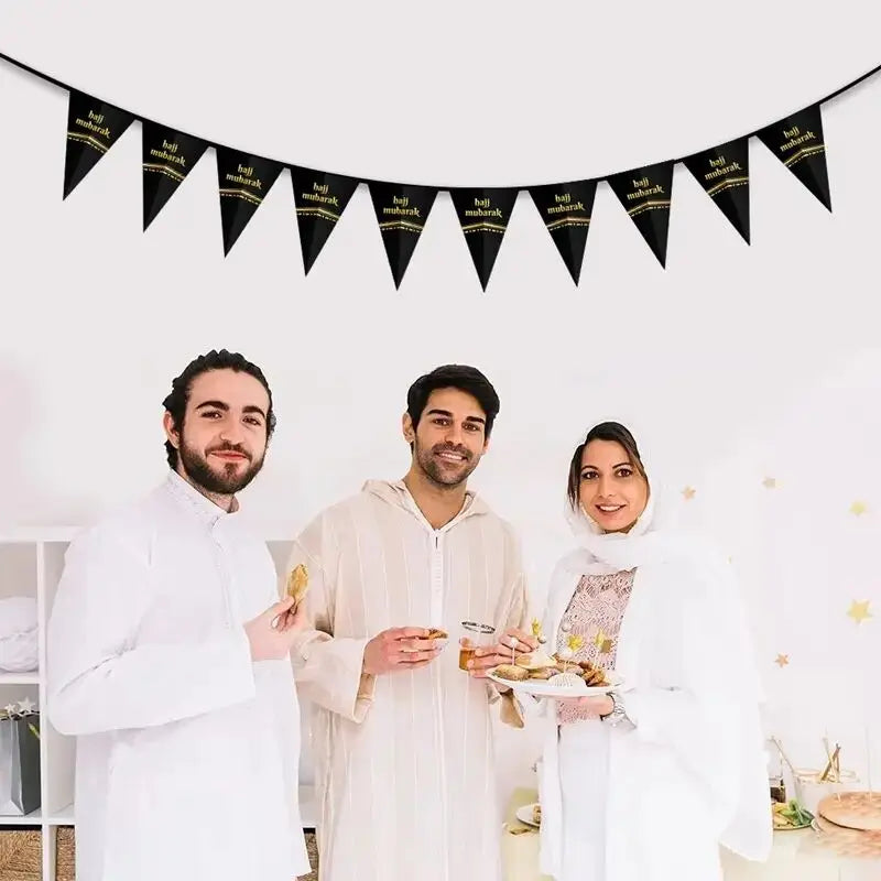 Hajj Mubarak Banner Eid Mubarak Banner Party Decorations Supplies