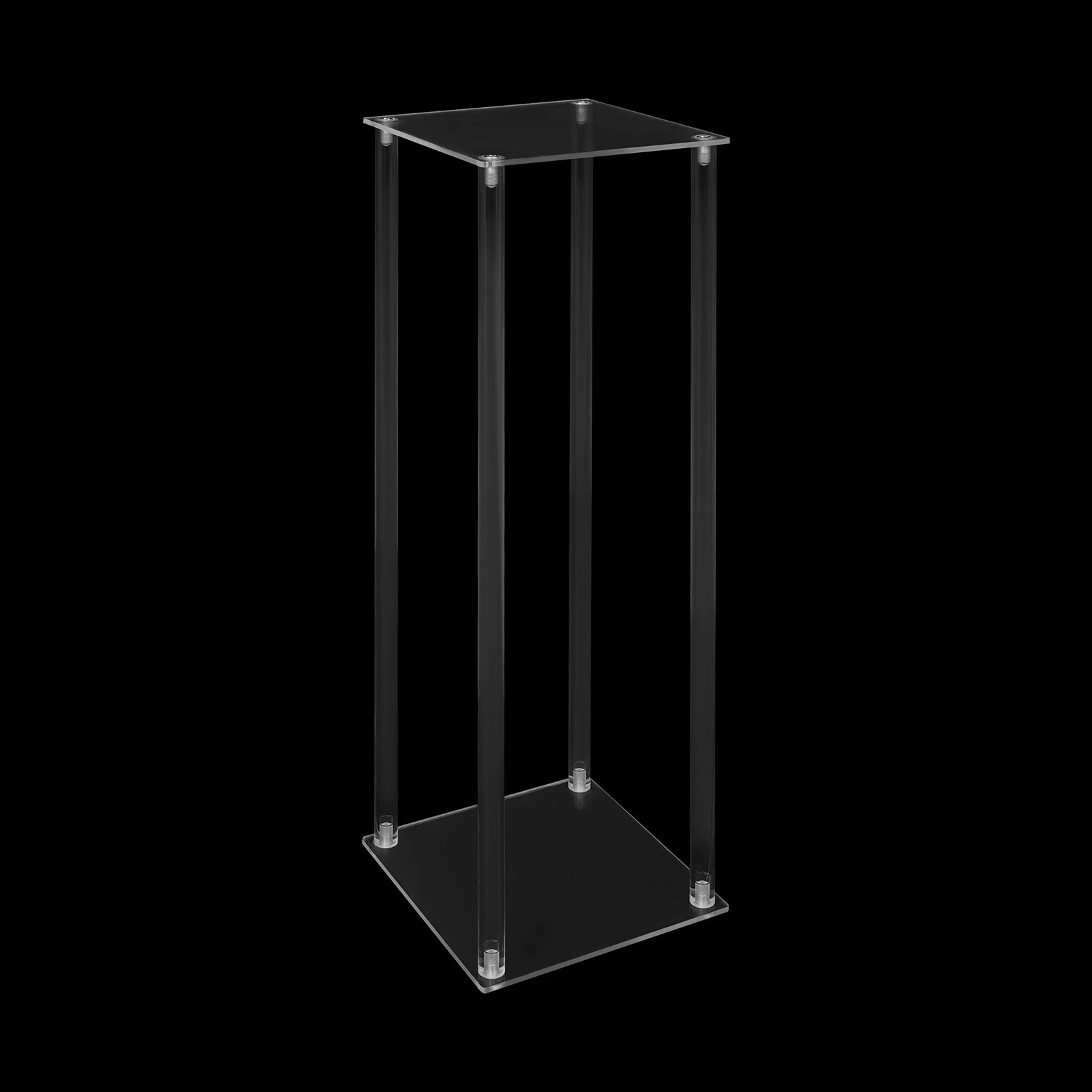 10Pcs Clear Acrylic Flower Stands Rectangular Flower Display Stand Acrylic Wedding Flower Stand 20x20x60cm