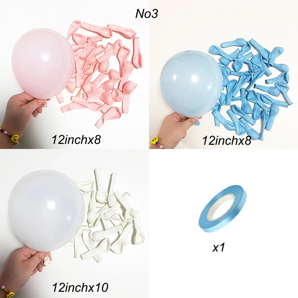 Baby Pink Balloons Set Pastel Pink White Metal Gold Confetti Balloon Baby Shower Gender Reveal Birthday Party Decorations Globos