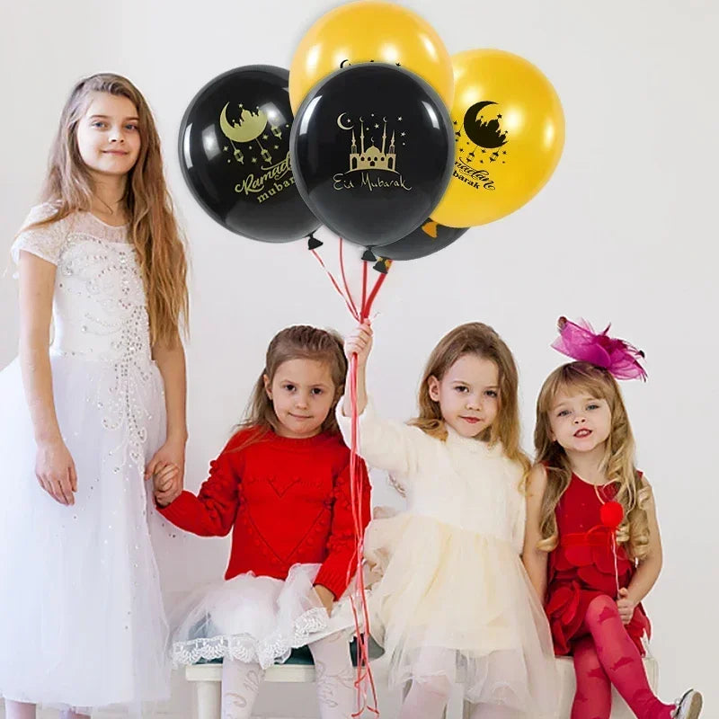 Eid Mubarak Latex Balloons Ramadan Kareem Decor Air Globos for Ramadan Mubarak Muslim Islamic Festival Party Supplies 2026