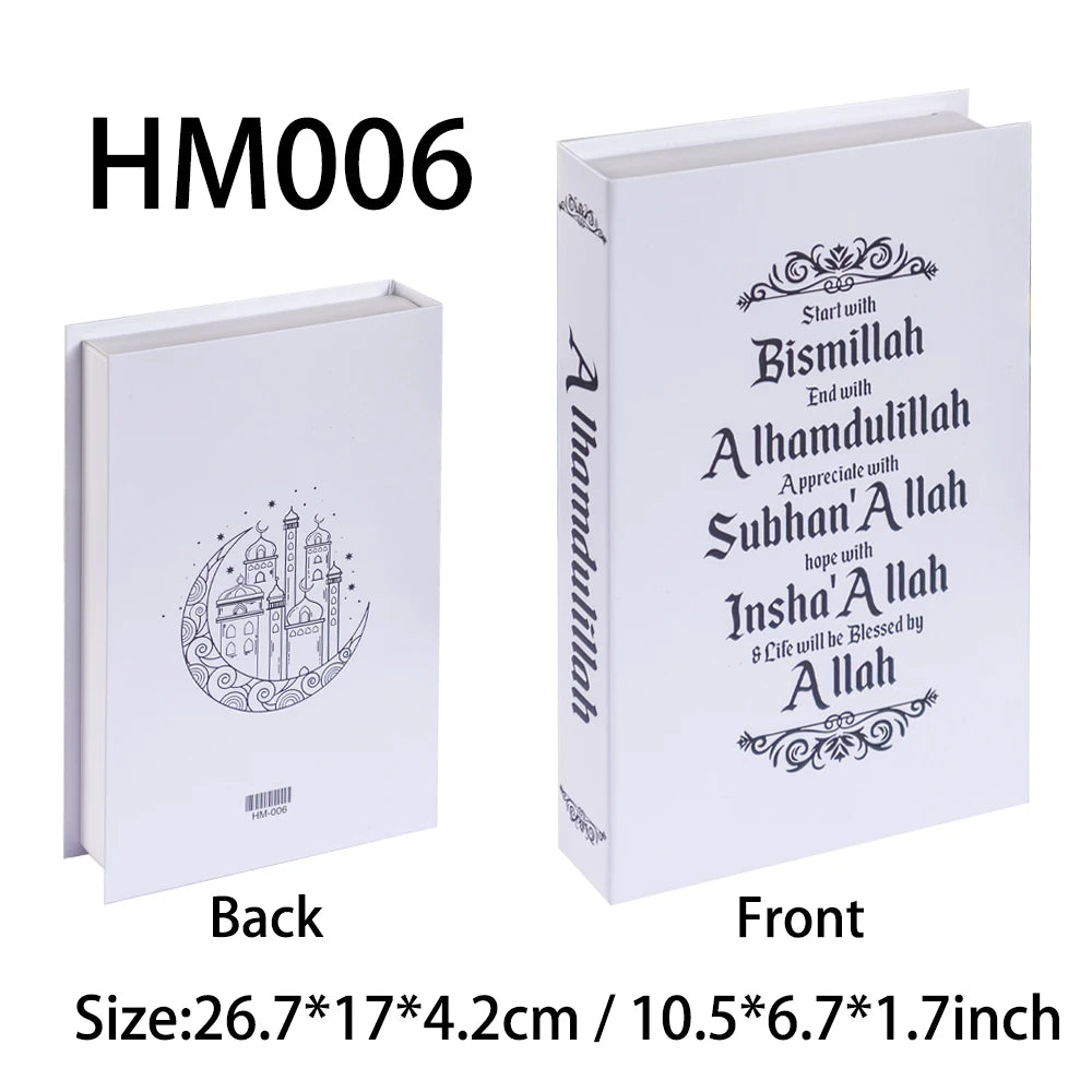 Islamic Luxury Fake Books Decorative Storage Box for Home