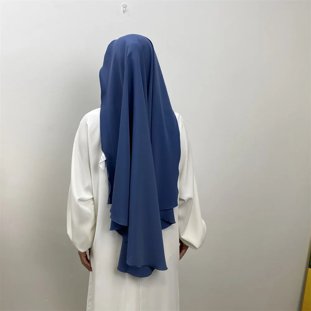 Muslim Women Veil Turkish Hijab Muslim Woman Overhead Khimar Wrapped Shawl Niqab Prayer Scarf Female Niqab Ramadan Islamic Cloth