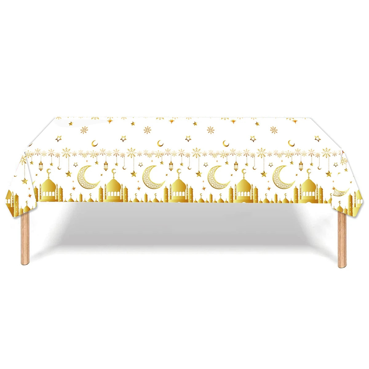 Eid Mubarak Tablecloths Ramadan Decoration 2025 for Home Islamic Muslim Party Decor Ramadan Kareem Tableware Eid Al Adha Gifts