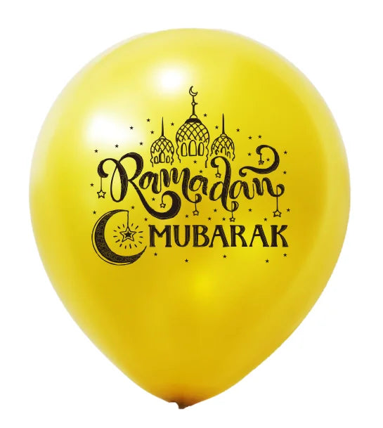 Eid Mubarak Balloons Eid Balloons for Eid Decorations Home Eid Mubarak Banner Moon Star Balloons for Eid Al Fitr Eid Decorations