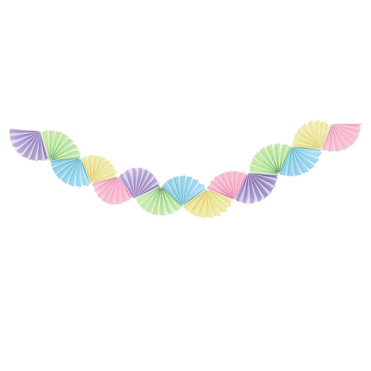 Green Red Colorful Folding Fan Hanging Paper Garlands Backdrops for Birthday Wedding New Year Festival Party Shop Decorations