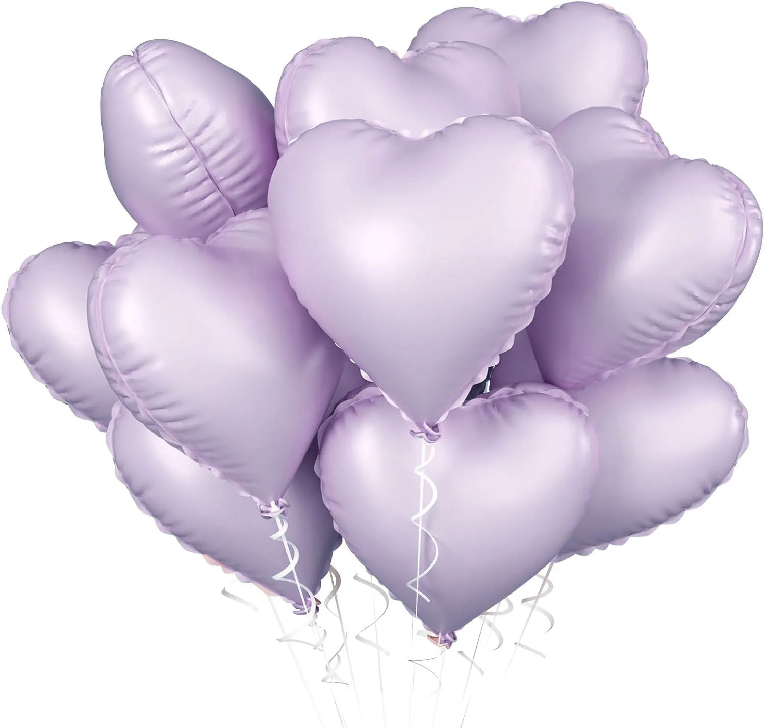 10pcs 18inch Heart Foil Balloons Pink Sage Green Heart Balloon for Birthday Party Valentines Day Wedding Anniversary Decorations