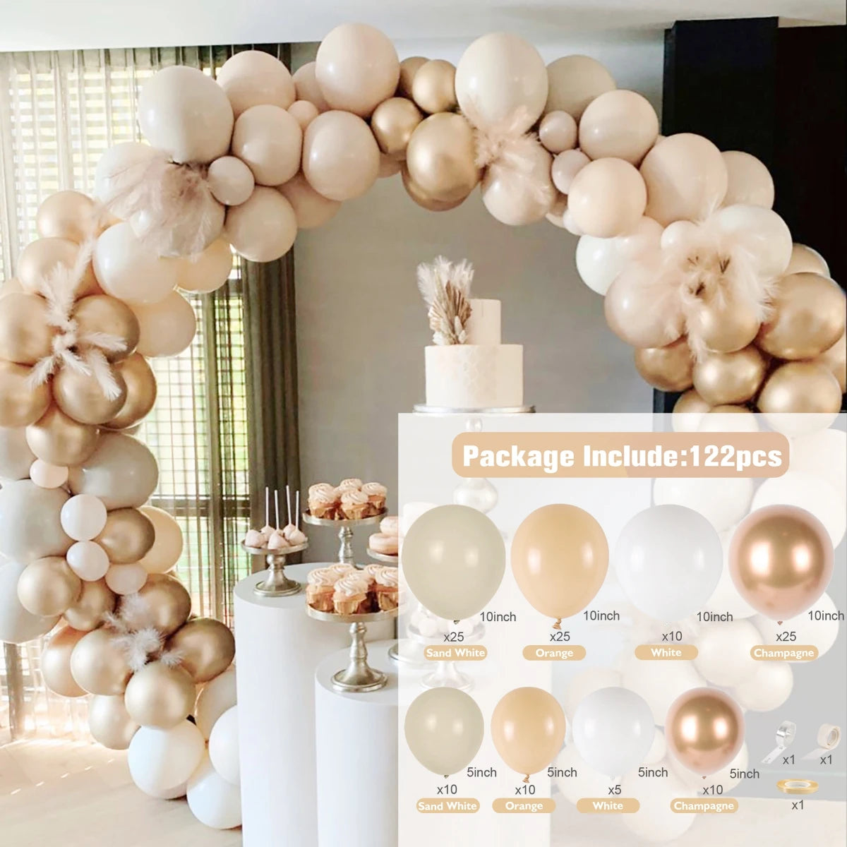 Balloon Garland Arch Kit Wedding Birthday Party Decoration Adult Kids Confetti Latex Ballons Baby Shower Wedding Party Supplies