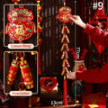 Chinese New Year 2025 Decorations Chinese Spring Festival Hanging Pendant Door Wall Ornament Traditional Chinese Room Decoration
