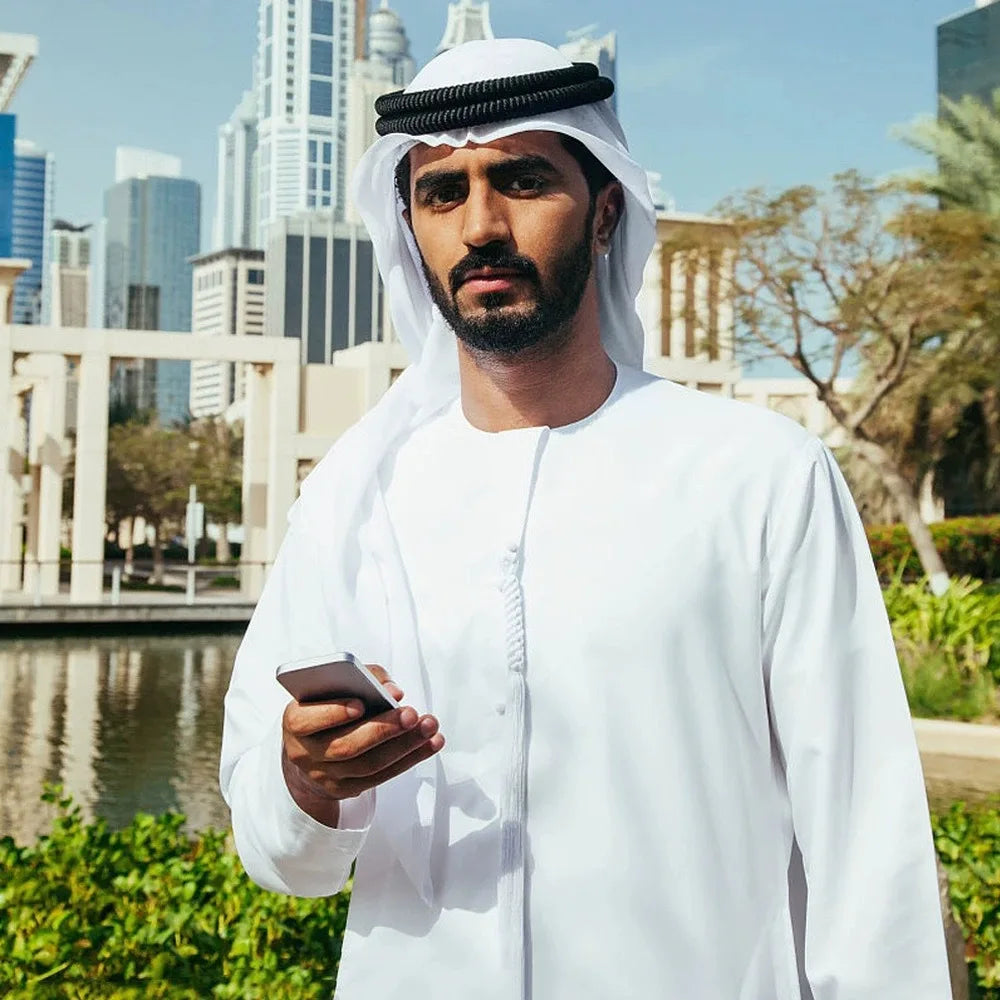 Sumptuous and Exquisite Arabic Thobes: The Opulent White Robes of the Saudi and Emirati Aristocracy  Arabic