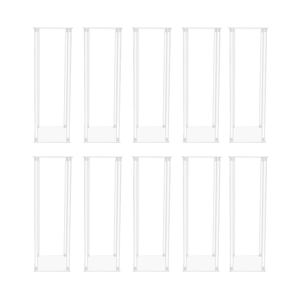 10Pcs Clear Acrylic Flower Stand, 6.6lbs Load-Bearing Wedding Centerpiece Holder for Floral Arrangement Party Decoration