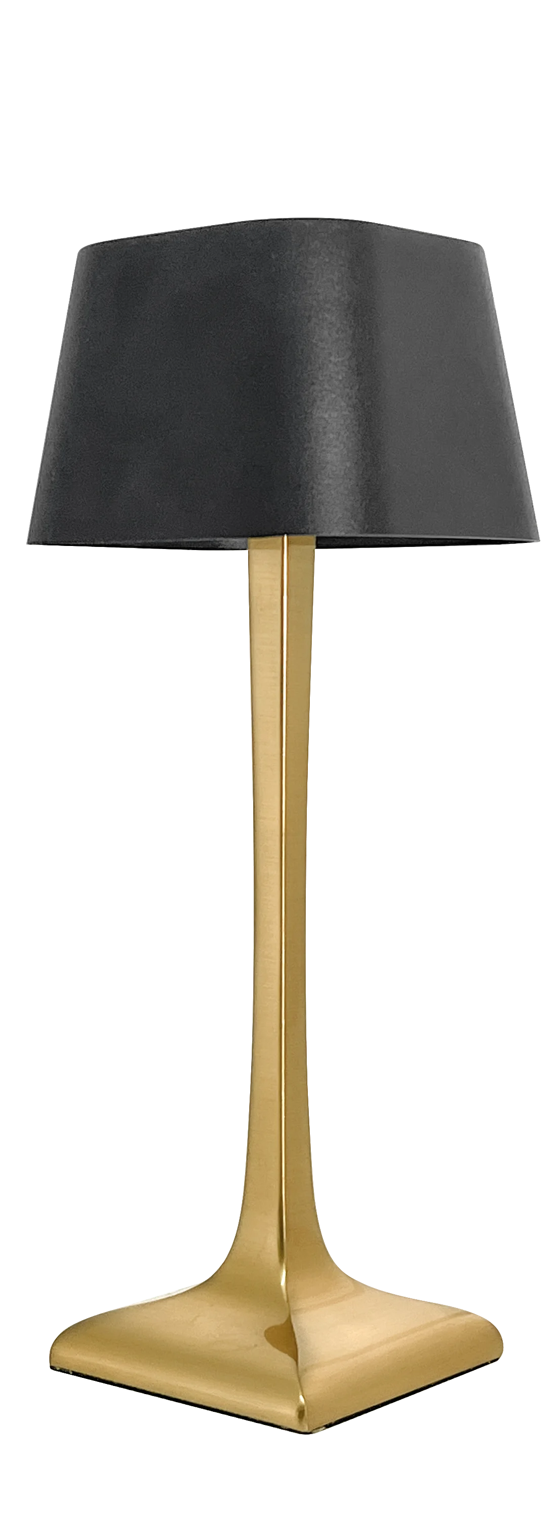 Home and hotel decoration Nordic luxury wireless dimmable portable rechargeable table lamp in gold and black