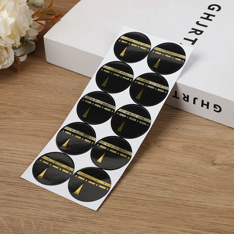 30/60pcs 4cm Umrah Mubarak Paper Stickers Muslim Islamic Party Gift Wrapping Decoration Eid Ramadan Candy Box DIY Label Sticker