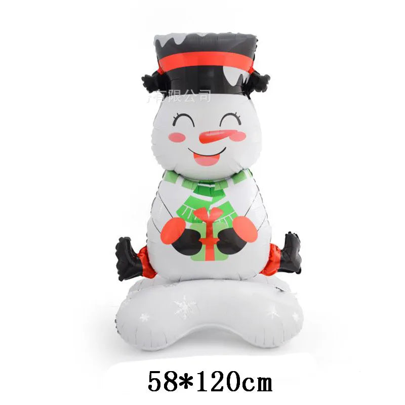 Christmas Foil Balloons Santa Claus Balloon Standding Balloon Christmas Gift Santa Balloon Xmas Party Supplies Home Decortion