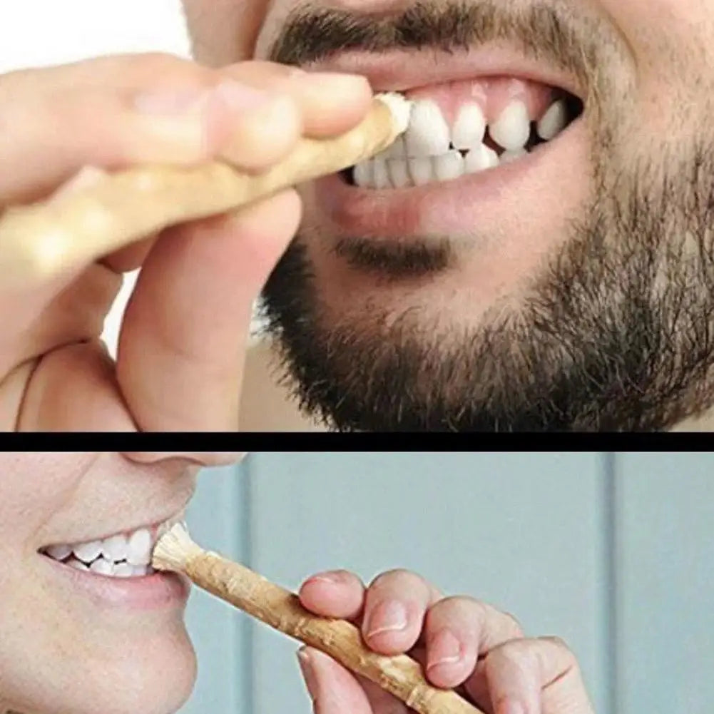 Portable Natural Miswak Toothbrush – Traditional Teeth Whitener & Manual Tooth Care Stick for Travel 1pc X1P8