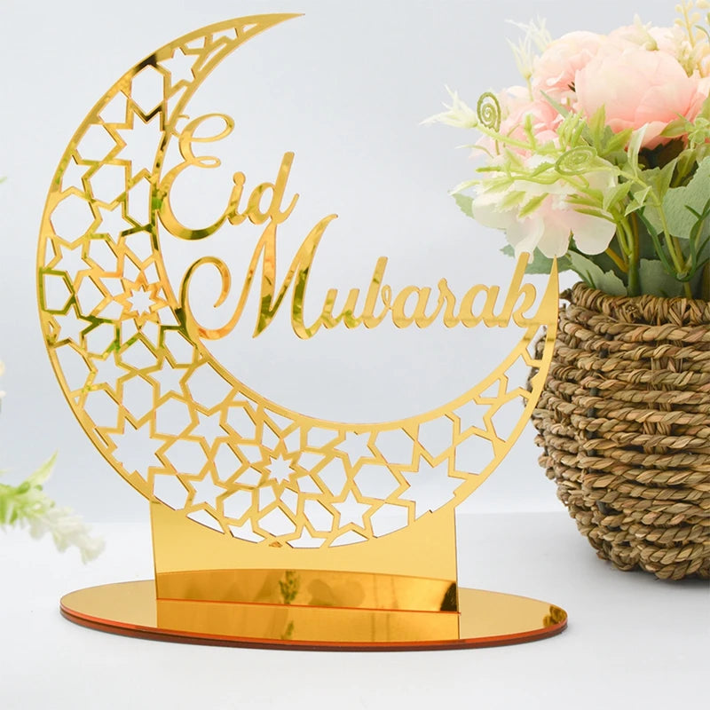 Eid Mubarak Ornaments Ramadan Decortion for Home 2025 Islam Muslim Party Supplies Ramadan Kareem Aid Eid al-Fitr Decor Kid Gifts