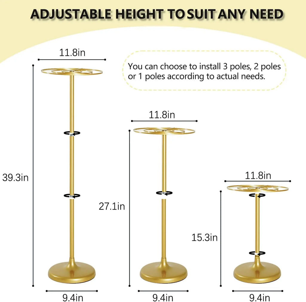 4pcs Tall Wedding Flower Stand 39.4" Wedding Centerpieces for Tables Metal Flower Floor Vase for Party Event Wedding Reception