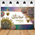 Ramadan Kareem Backdrop Eid Mubarak Party Lantern Flower Moon Islamic Family Party Photography Background Decor Banner Poster