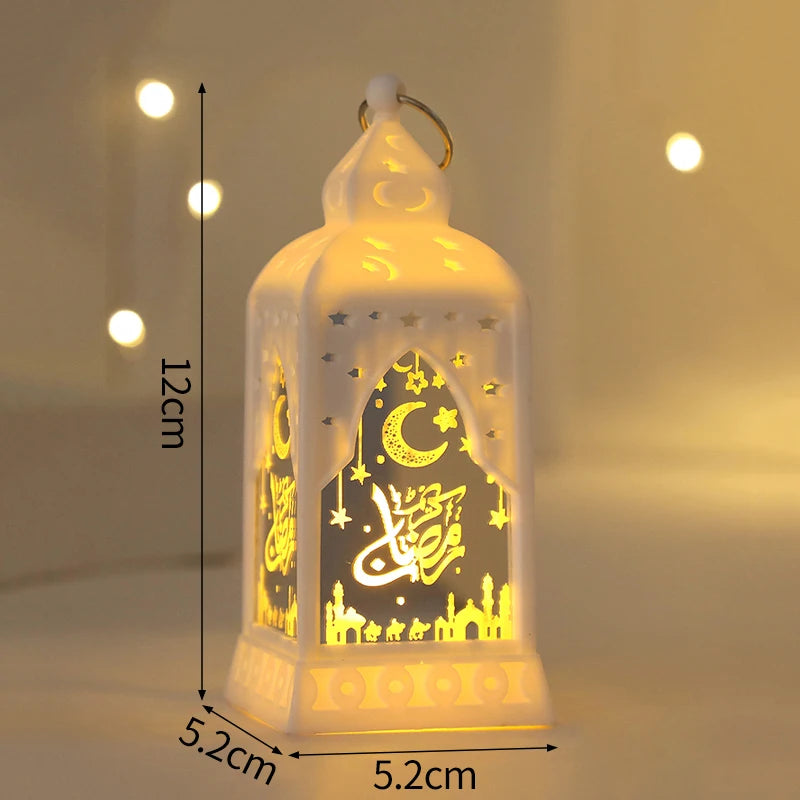 Electronic Ramadan Candle Lantern 2026 Muslim Ramadan Lantern Table Decorations Eid Mubarak Desk Accessories Ramadan Party Gifts