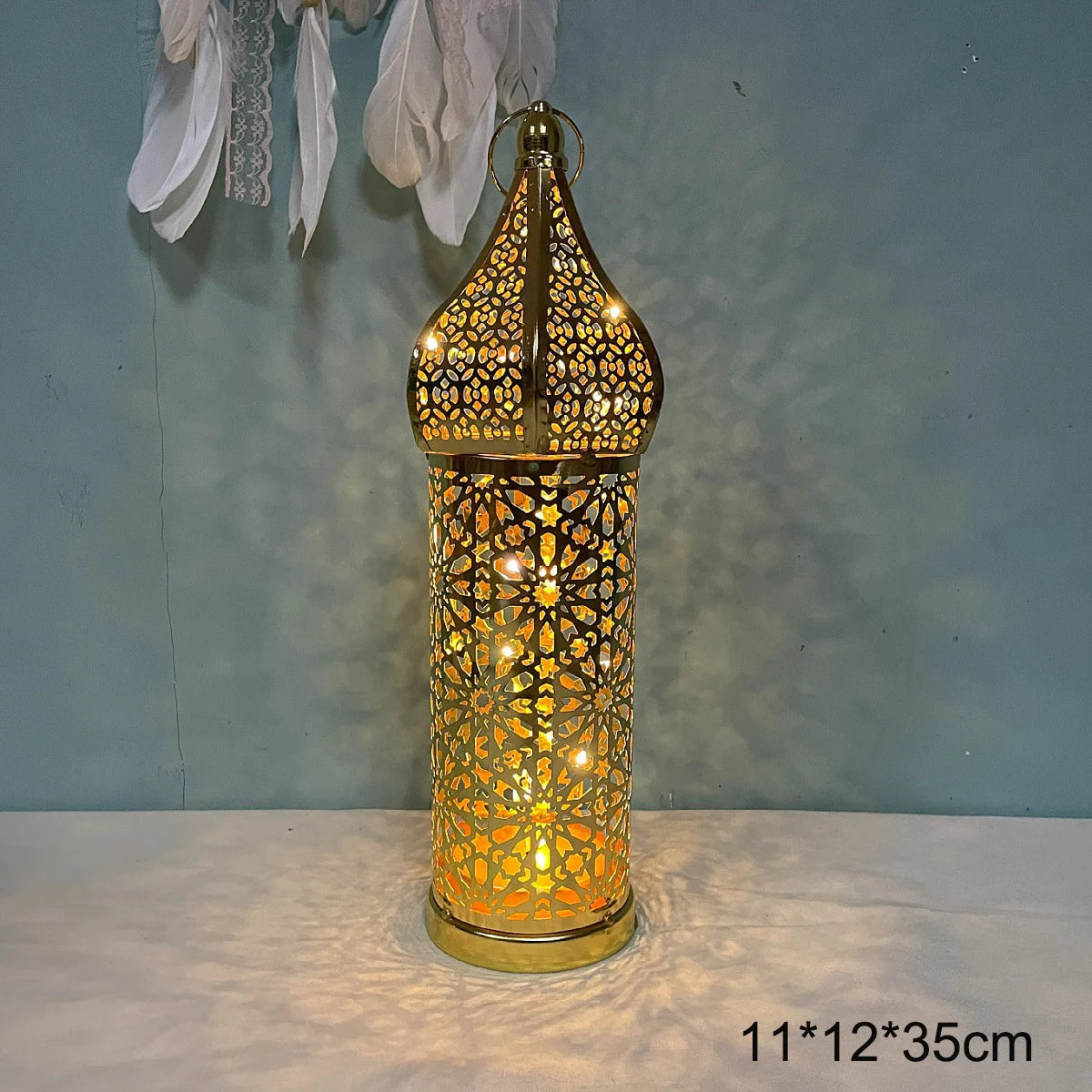 Battery Powered Eid Lights Decorations for Home Masjid Lanterns Ramadan Kareem Mosque LED Night Light Islam Muslim Party Supplie