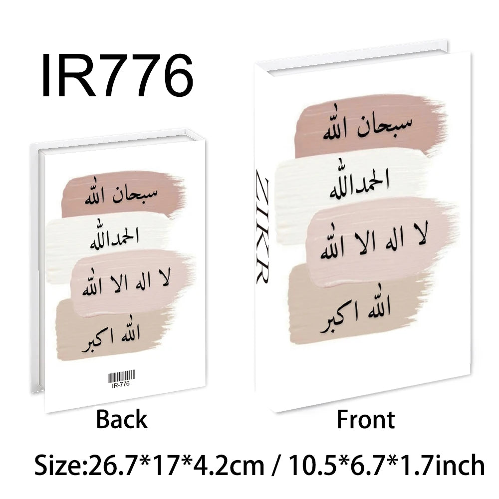 Islamic Luxury Fake Books Decorative Storage Box for Home