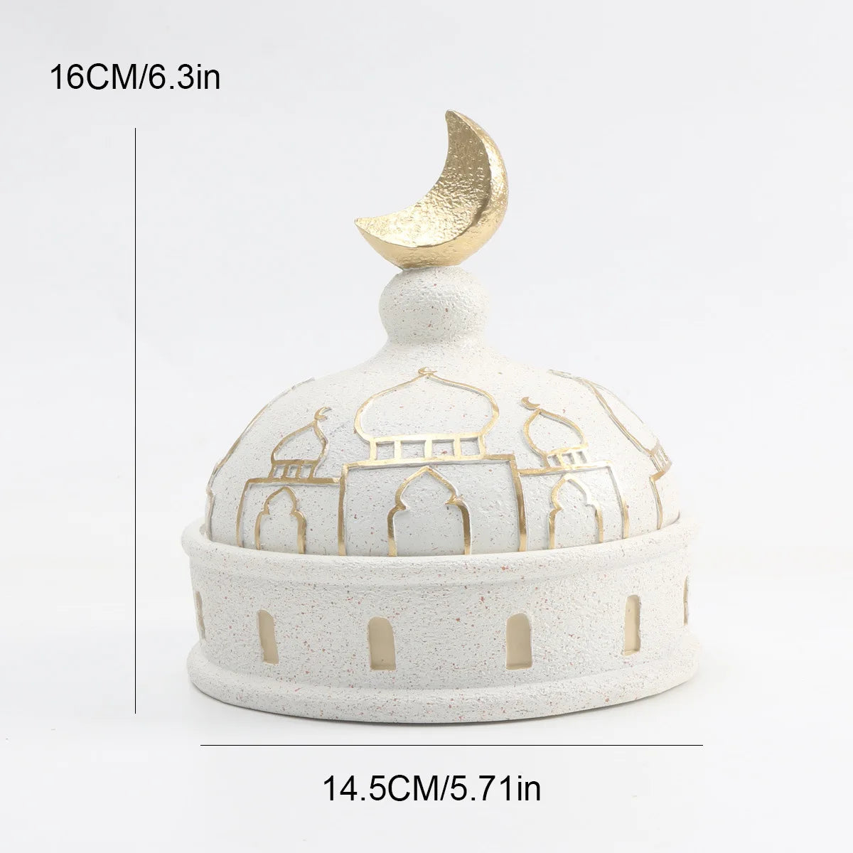 Islamic Ramadan Decor Set - Prayer Table & Shelf Ornaments Featuring Blessing Symbols Resin Material Muslim Home Decor