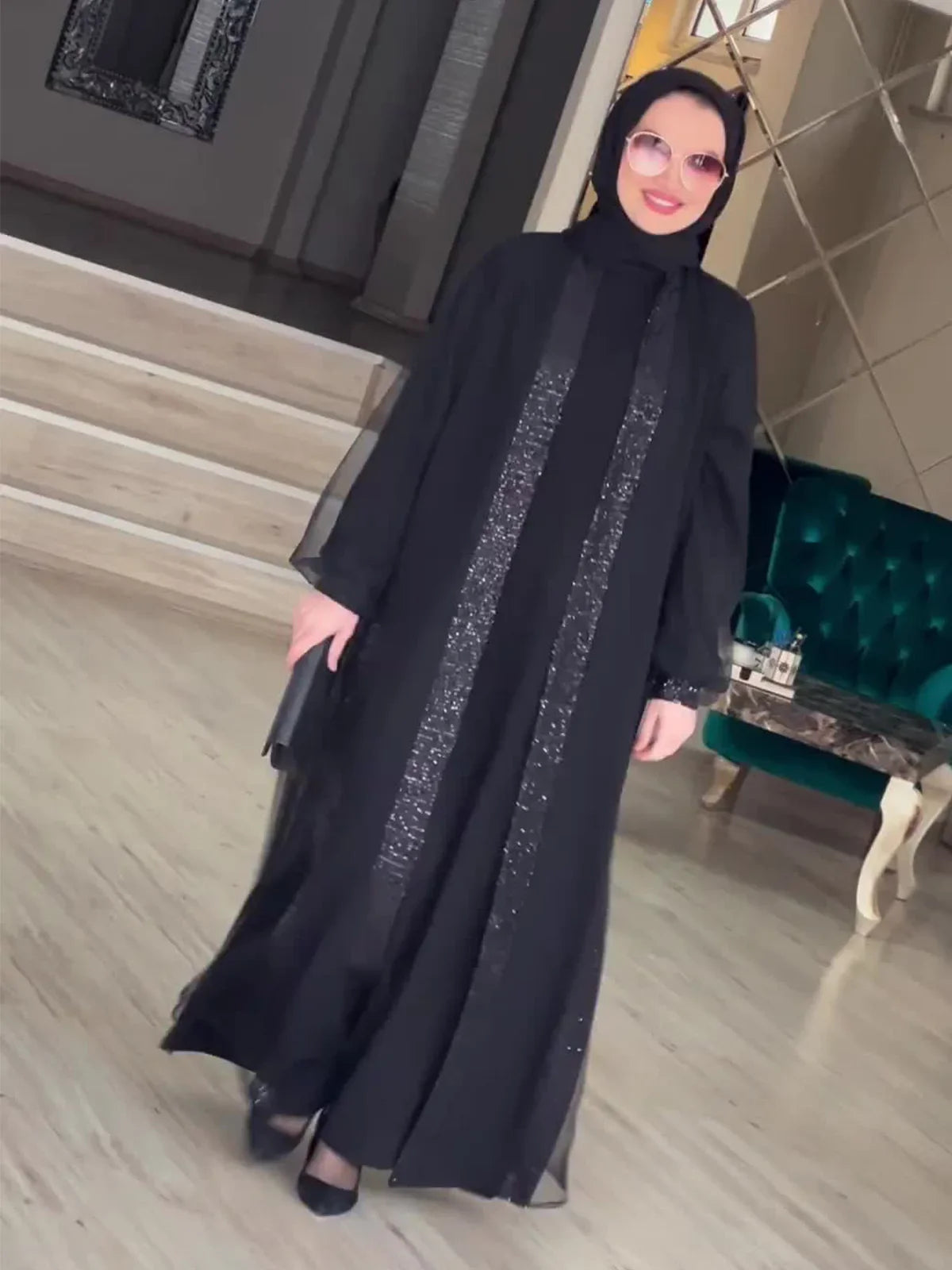 2024 Muslim Modest Women Dress – Eid & Ramadan Jalabiya Kaftan Robe