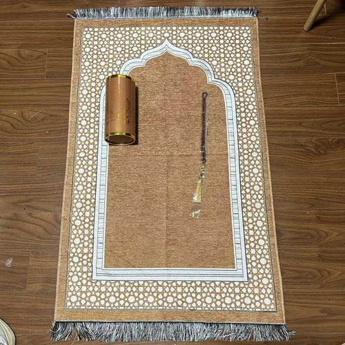 110x70cm Prayer Mat Set Prayer Rug Islamic Muslim Travel Worship Blanket Outdoor Portable Muslim Pray Mat Ramadan Gifts2025