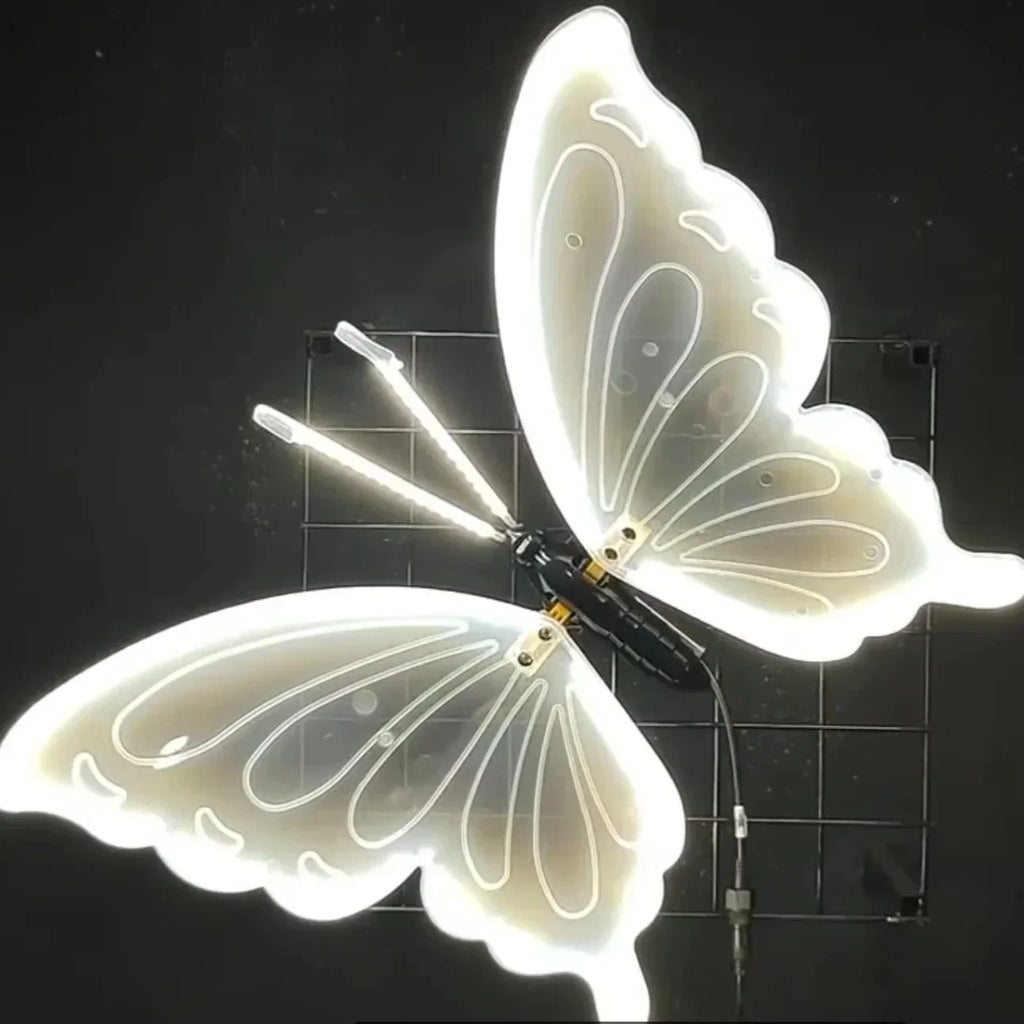 1pcs LED Outdoor Simulation Dynamic Static Butterfly Lights for Festival Home Decor Holiday Party DIY Decorations