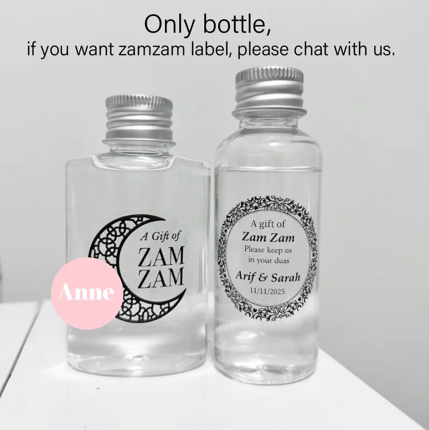 Zamzam Water Plastic Bottle Refillable for Hajj, Umrah & Party Guests