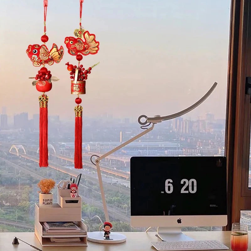 Chinese New Year 2025 Decorations Chinese Spring Festival Hanging Pendant Door Wall Ornament Traditional Chinese Room Decoration