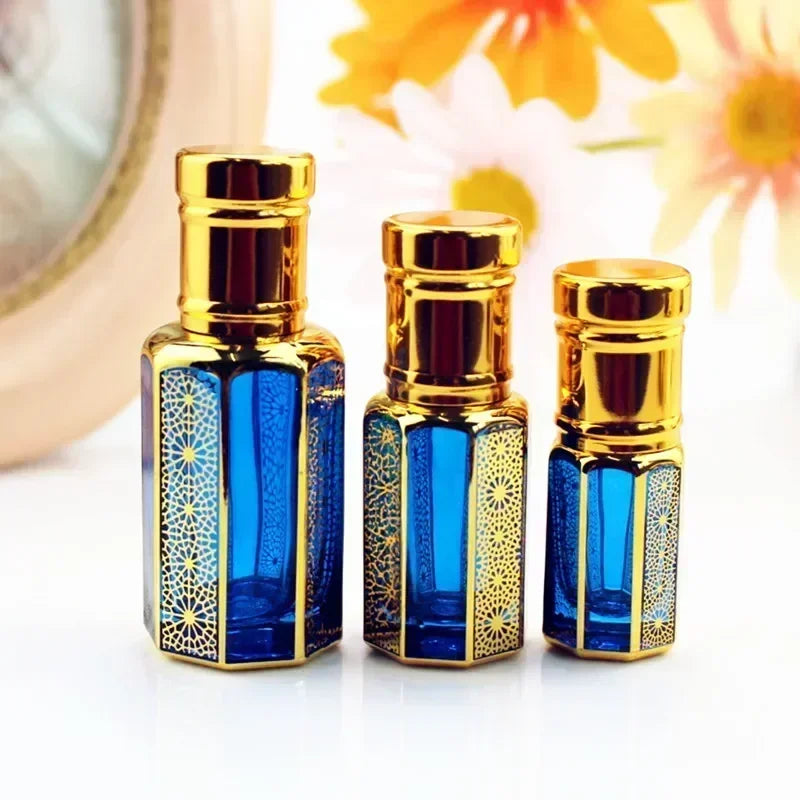 20pcs/lot 3ml 6ml 12ml Glass Perfume Bottle with Stick Colorful Essential Oil Container Bottles Empty Refillable
