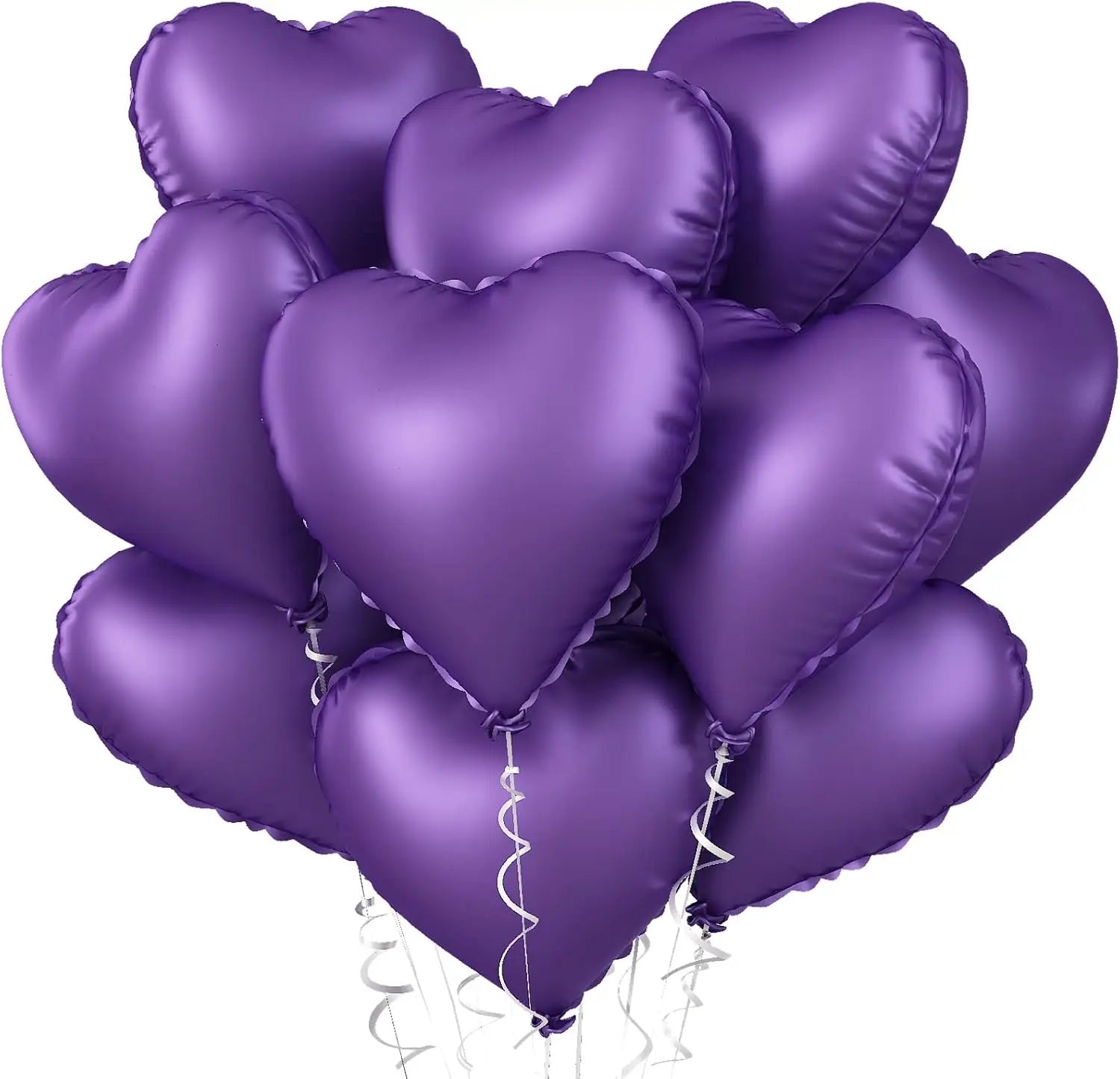 10pcs 18inch Heart Foil Balloons Pink Sage Green Heart Balloon for Birthday Party Valentines Day Wedding Anniversary Decorations