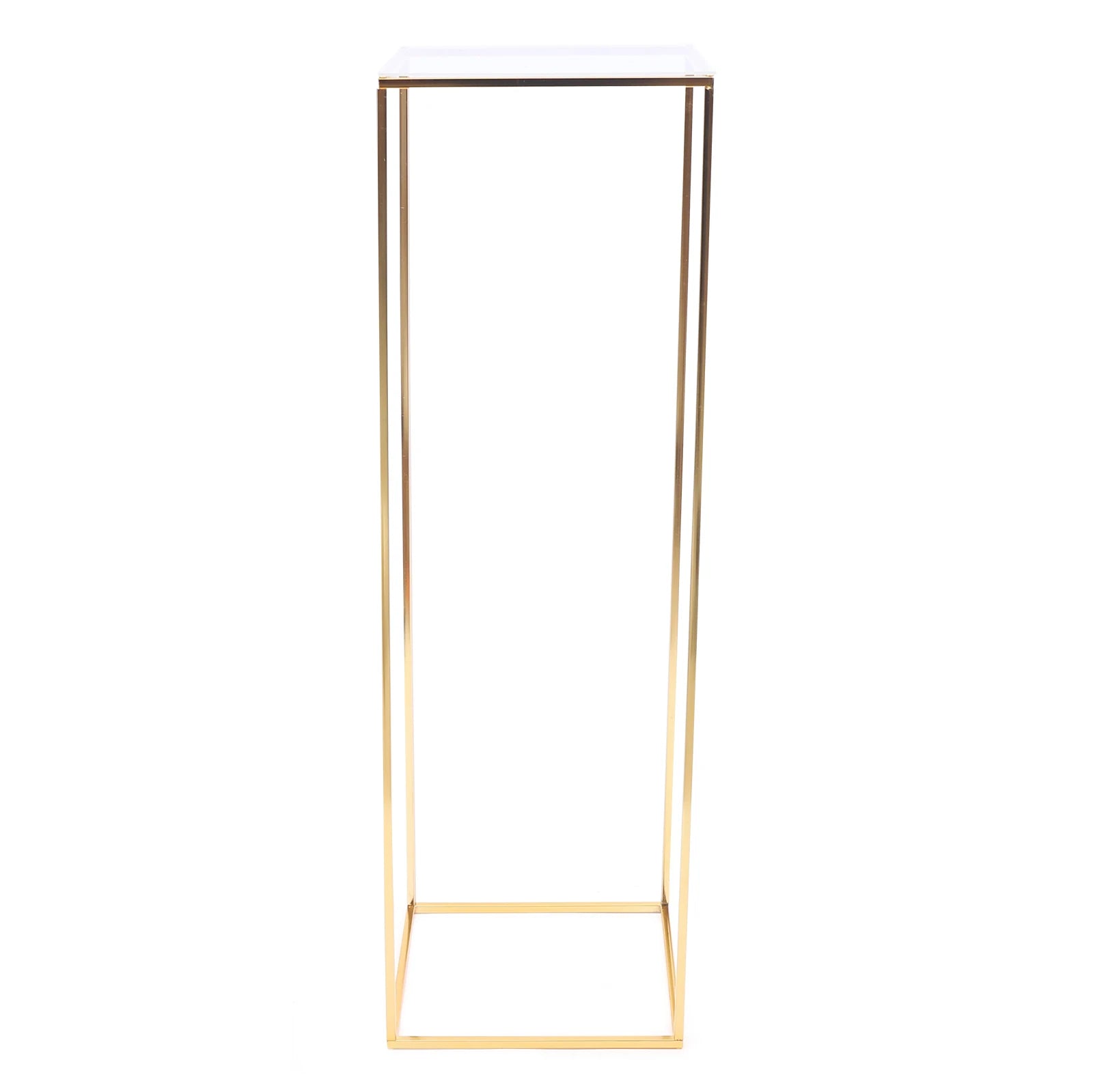 Gold Rectangular Metal Flower Stand 11LBS Load-bearing Wedding Party Flower Display Rack 1PCS  for Indoor Outdoor