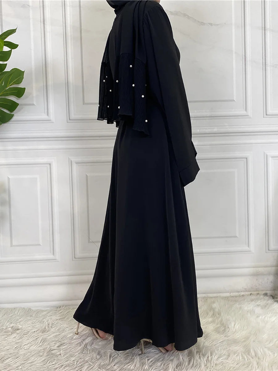 Modest Abaya Ramadan Musulman De Mode Maxi Robe Turkey Kaftan Islamic Clothing Muslim For Women Hijab Dress Caftan Vestidos