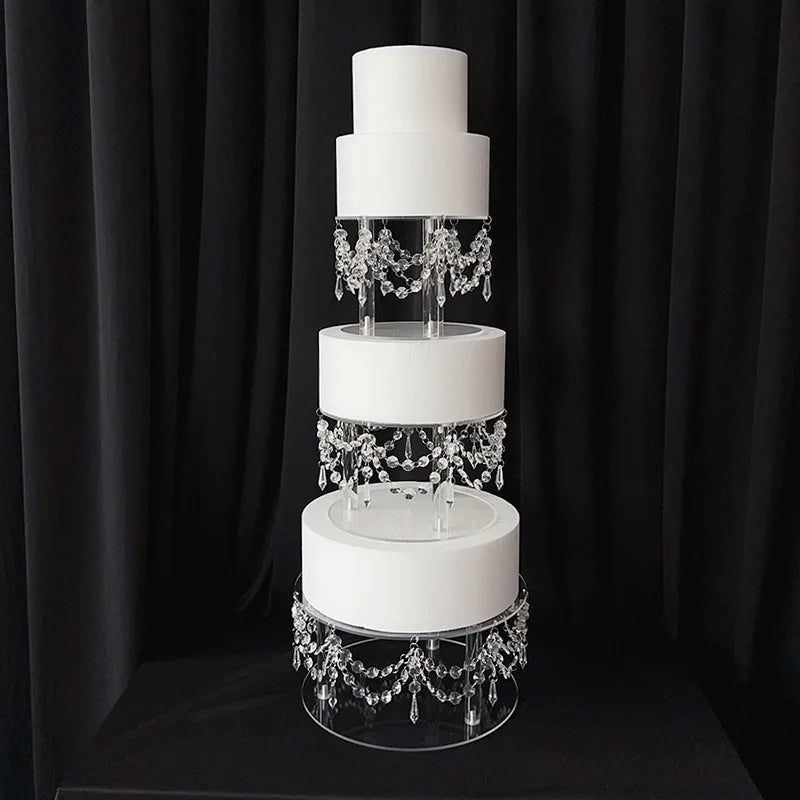 Hot sale new style wedding acrylic cake stand wedding scene layout crystal cake stand wedding supplies