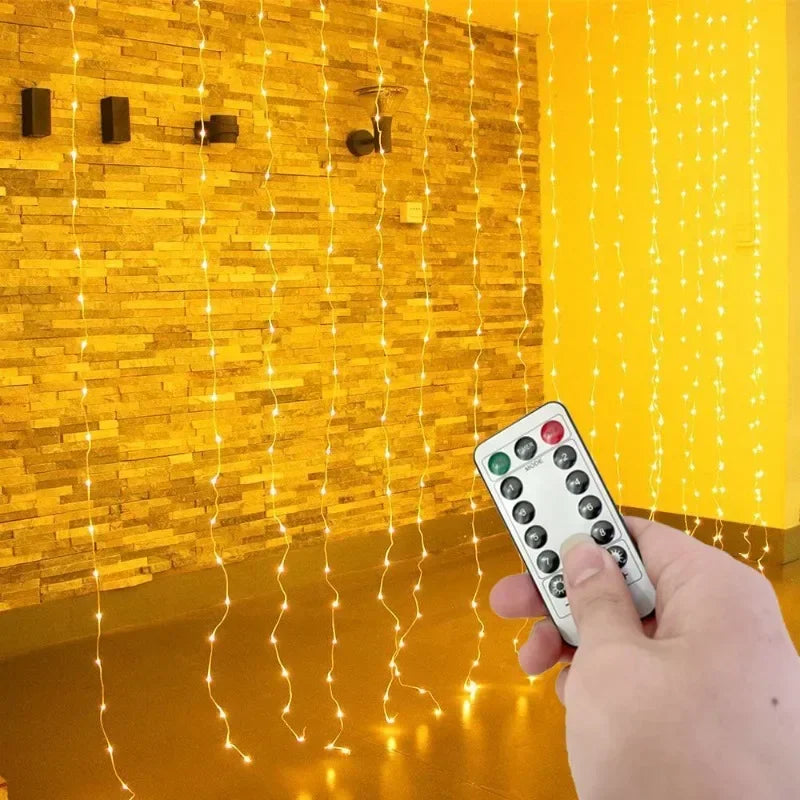 2026 Valentine's Day Fairy Lights 3/4/6m Festoon Eid Mubarak Wedding Window Room Ramadan Decoration LED Curtain Garland USB Plug
