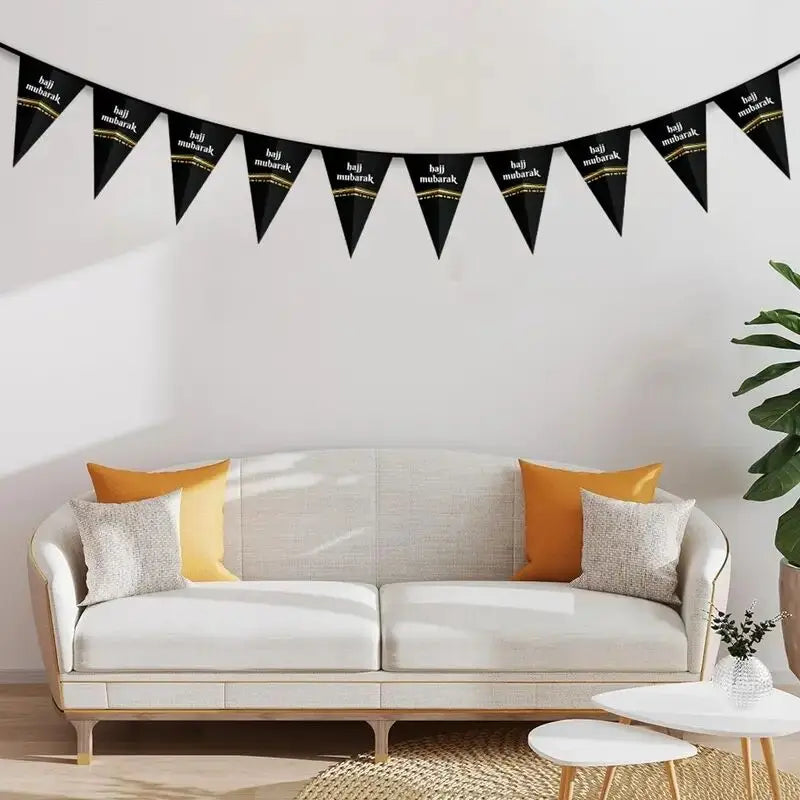 Hajj Mubarak Banner Eid Mubarak Banner Party Decorations Supplies