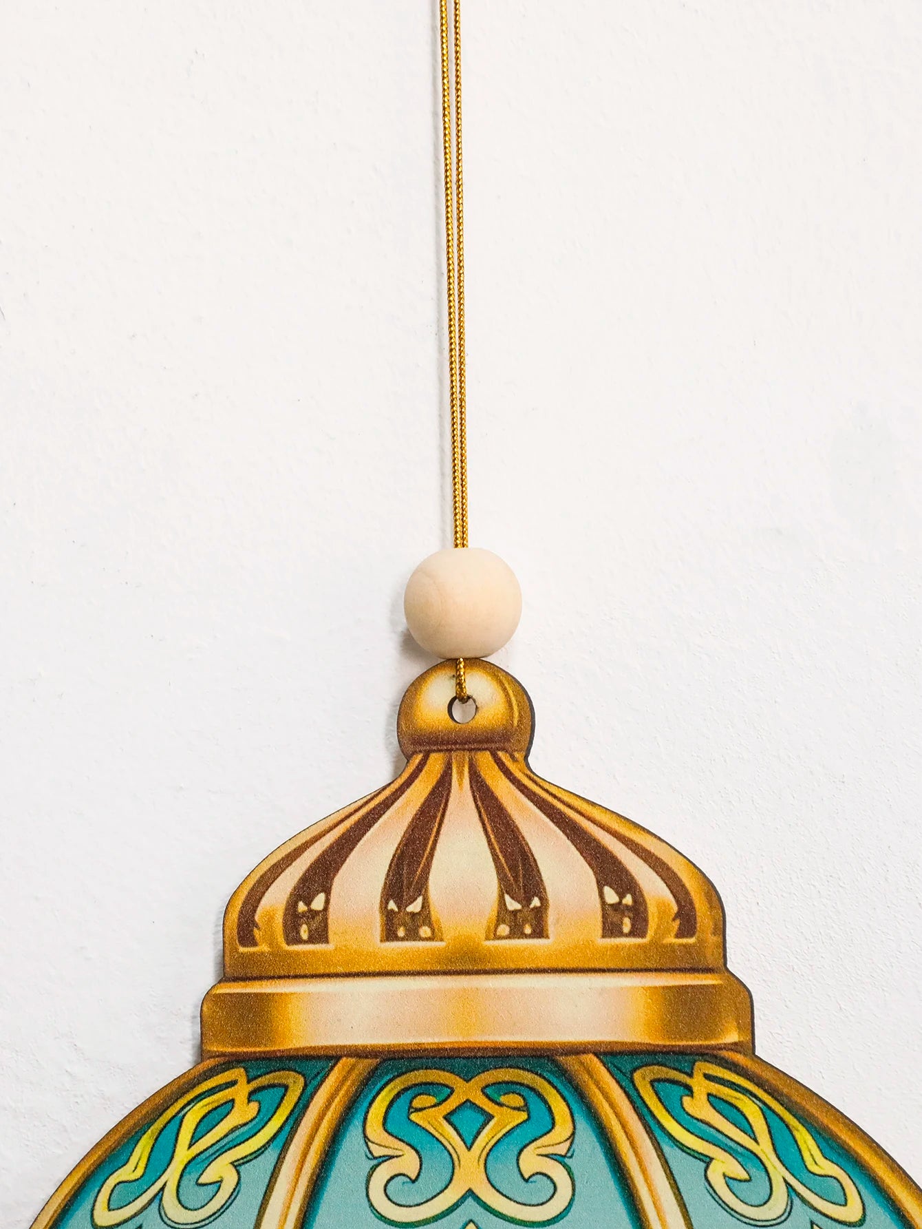 Ramadan Kareem Wall Hanging Decor Islamic Moon Star Lantern Ornaments with Tassel Muslim Festival Decoration for Home Party Gift