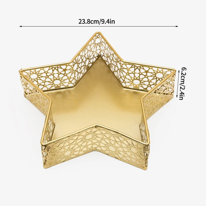 2026 Eid Mubarak Candy Holder Ramadan Candy Tray Holder Muslim Party Supplies Ramadan Eid Candy Box Islamic Decoration