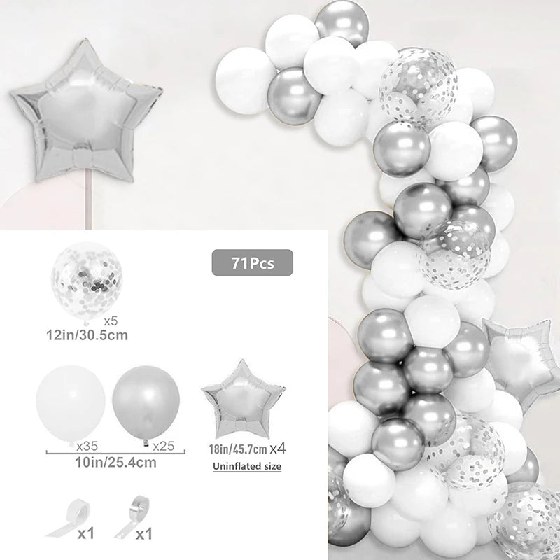 Eid Mubarak Party Decorations Mubarak Moon Star Foil Balloon Ramadan Dinner Table Decor  Islamic Party tablecloth Supplies