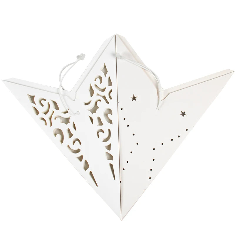 Hollow Star Hanging Pendant Light Eid Mubarak Ramadan Kareem Decoration 2024 paper Lantern Islamic Muslim Party Supplies wedding