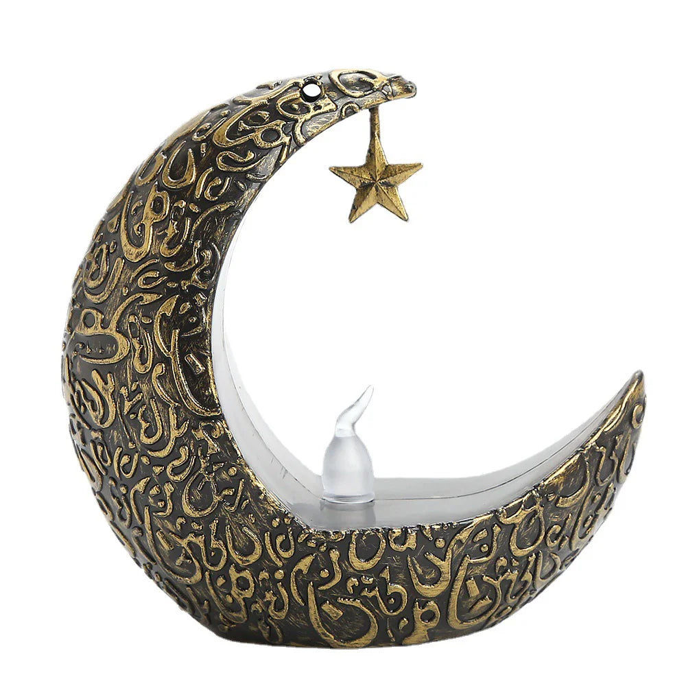 Ramadan Decoration Star Moon LED Candlestick Lamp for Ramadan Kareem Islamic Muslim Home Decor Lamp Eid Mubarak Party Gifts 2025