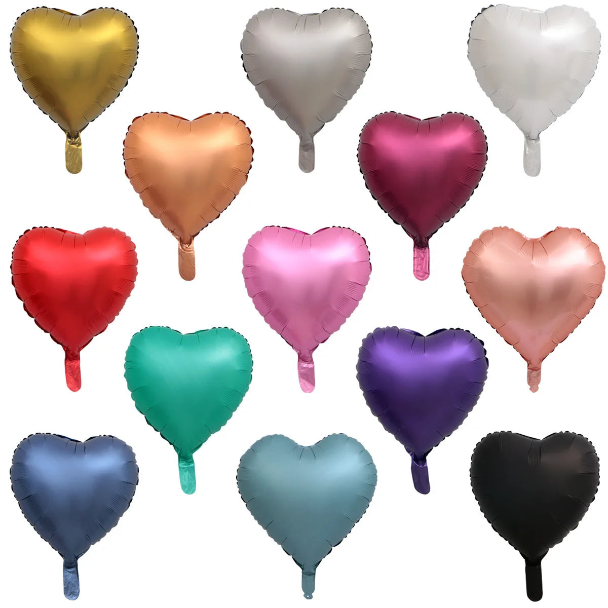 10/5/3Pcs Cream Heart Foil Balloons 18inch Multi Pink Beige Heart Helium Balloons for Wedding Birthday Party Decorations Globos