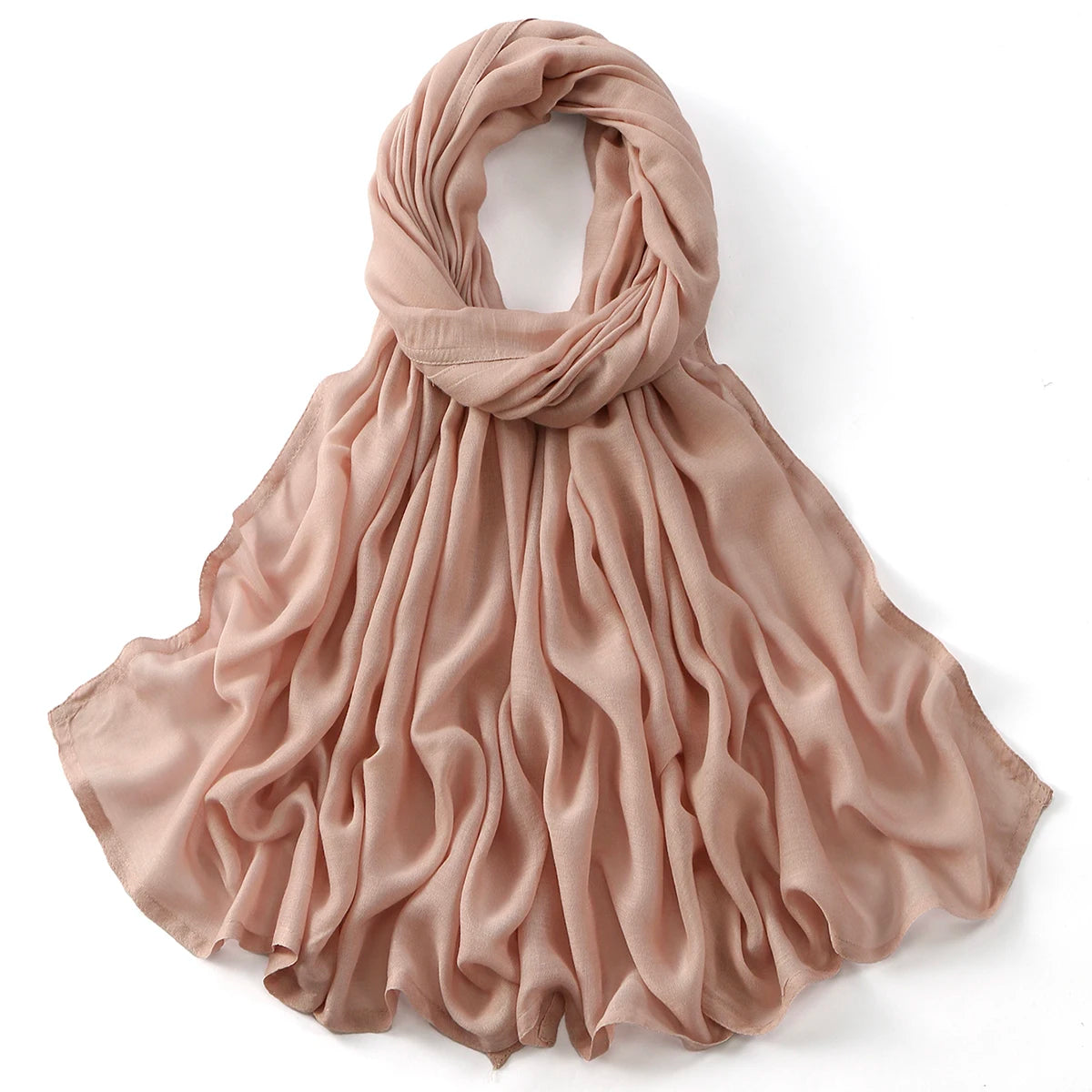 Cotton Rayon Modal Muslim Hijabs For Women Scarf Thin Plain Shawls Femme Musulman Soft Headscarf Islam Turban Headband 185*75CM